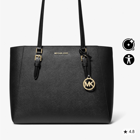 The Charlotte Large Saffiano Leather 3-in-1 Tote Bag by Michael Kors - Picture 12 of 16